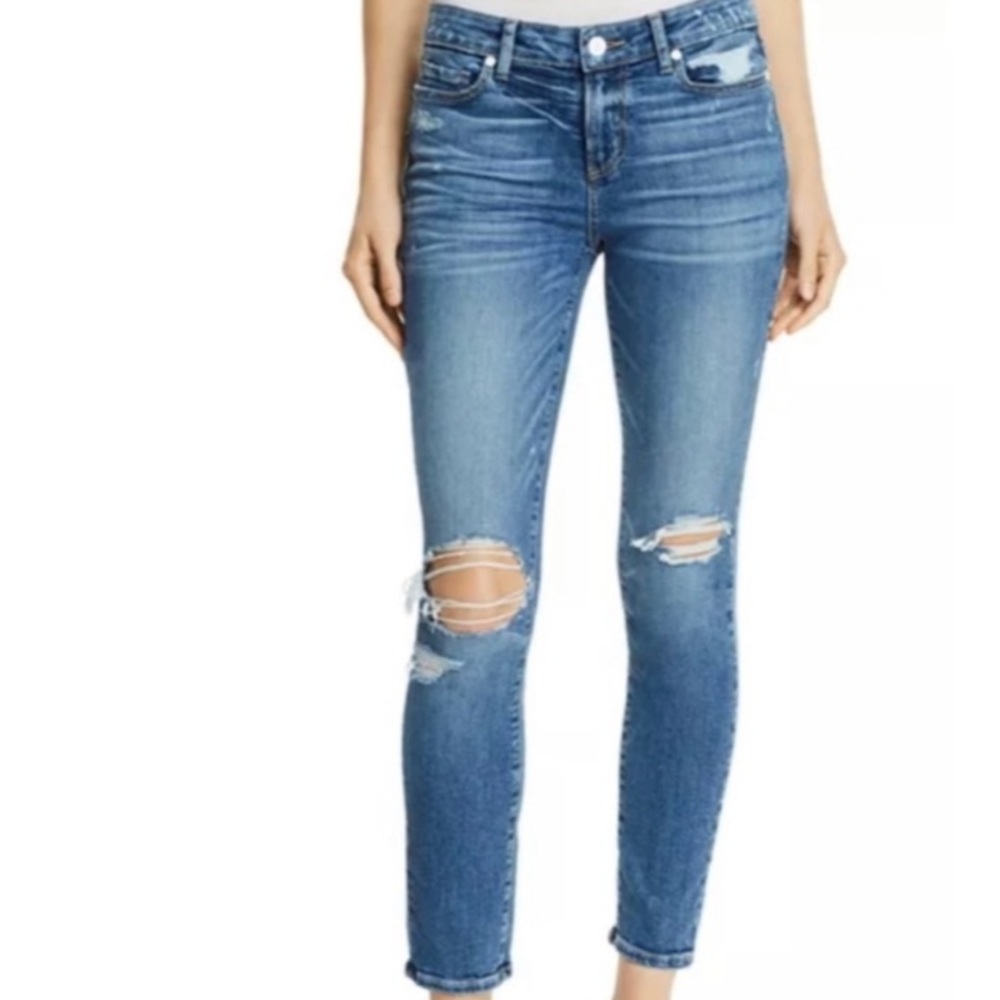 Paige Verdugo Ultra Skinny Factory Distressed Jeans